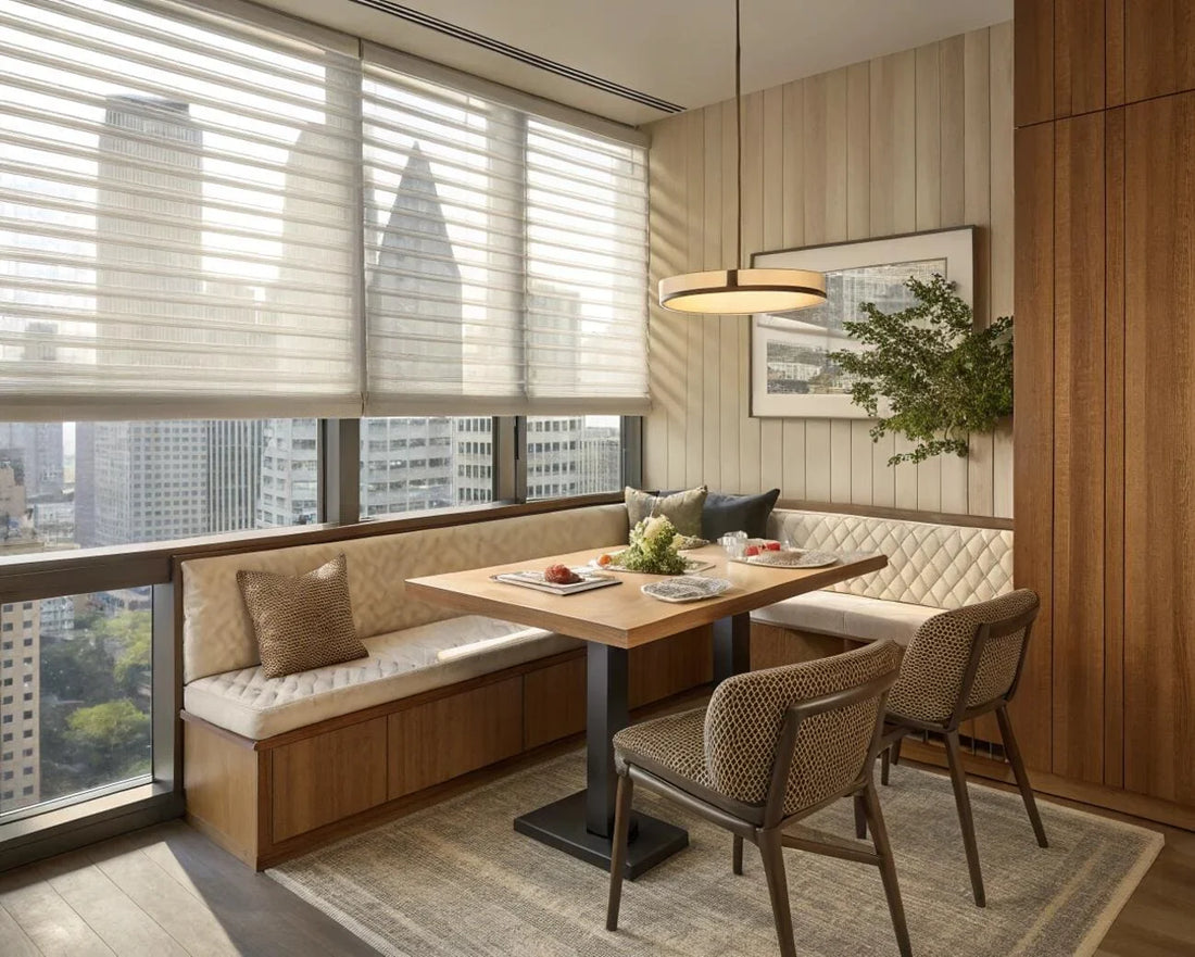 Luxury Living Rooms with Shangri-La Blinds: Soft Light, High-End Interior Feel