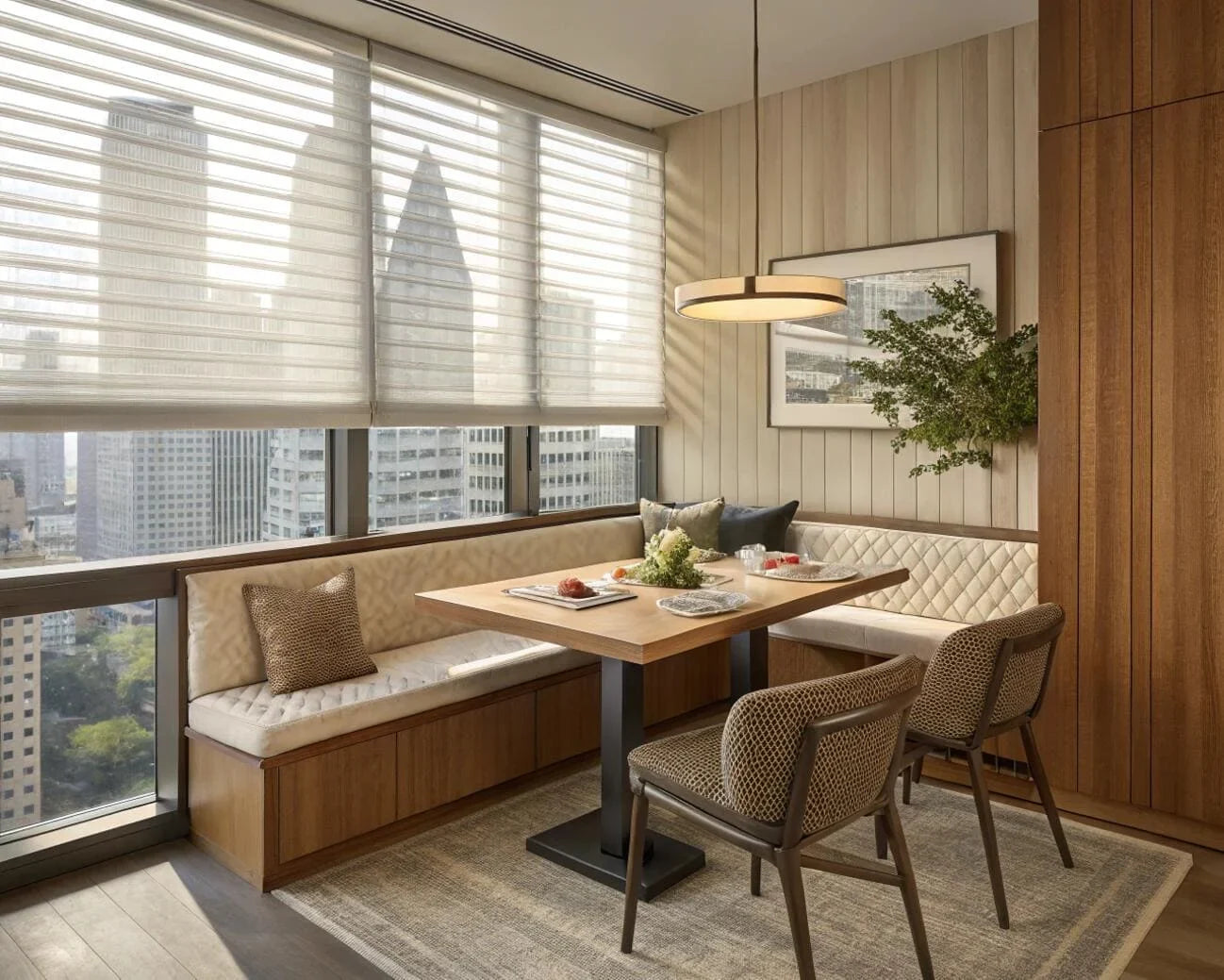 Luxury Living Rooms with Shangri-La Blinds: Soft Light, High-End Interior Feel